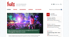 Desktop Screenshot of fratz-magazin.de